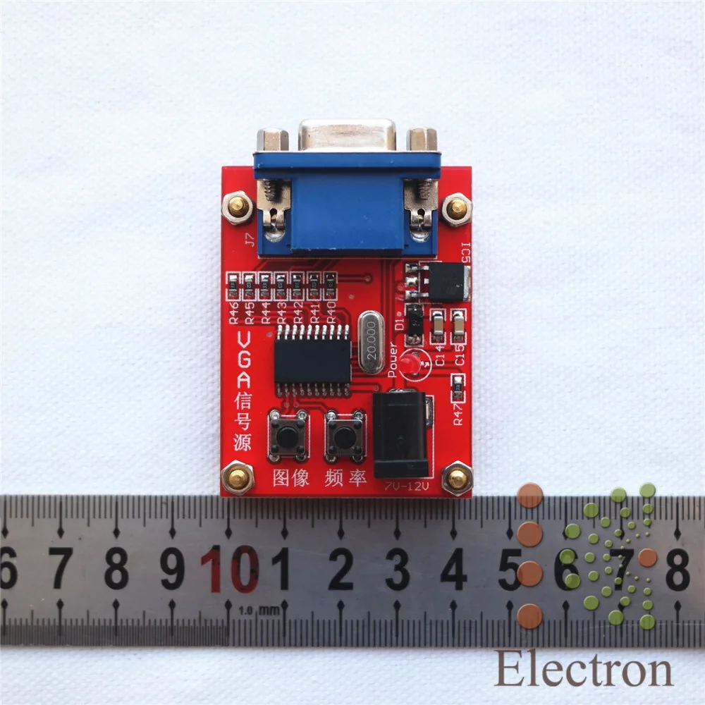 LCD Repair Tools VGA Signal Generator Display Tester Test Source 7-12V power |