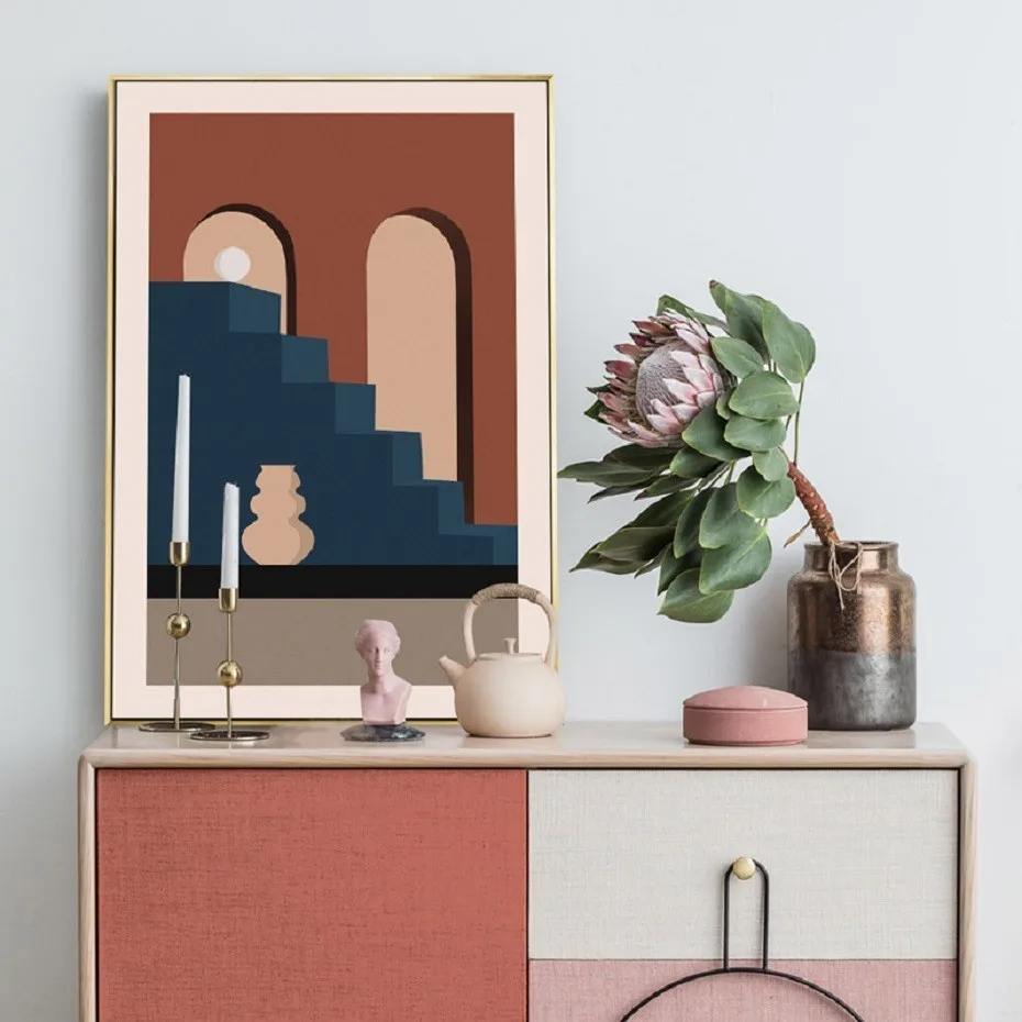 Abstract Still Life Scandinavia Nordic Posters Canvas Painting Prints Wall Art POP Pictures for Living Room Home Decor Gift