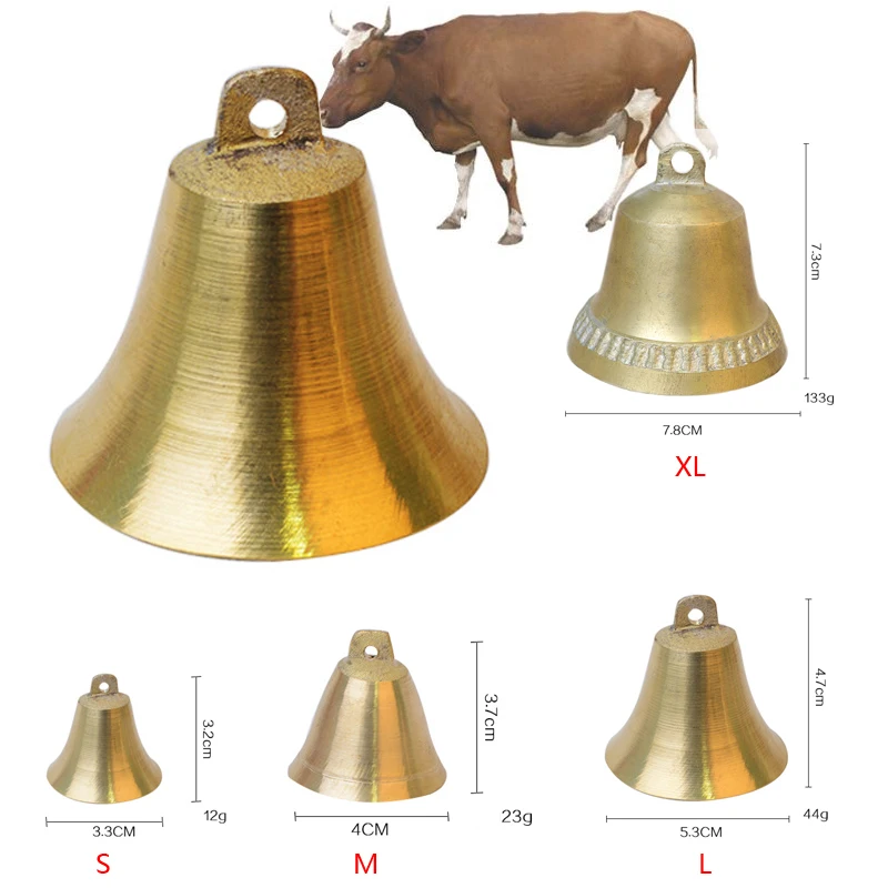 

Livestock Cow Horse Sheep Dog equipment Grazing bells Prevent the loss Pure Copper material Crisp loud Farm bell