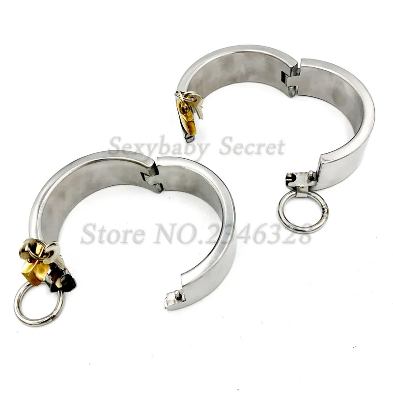 Блокируемый воротник Hi-Q из нержавеющей стали наручники для шеи голеностопа