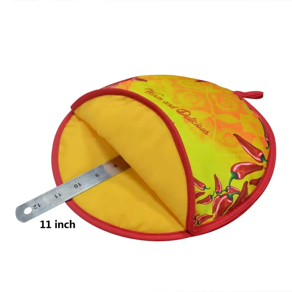 11 дюймов Tortilla грелка-Microwavable Изолированная безопасная сумка из хлопковой ткани, подогреватель пищи держатель для хранения хлеба Tortillas