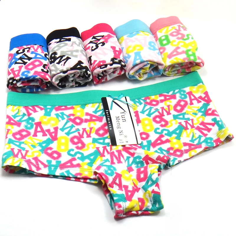 Женские трусы боксеры нижнее белье из хлопка для женщин|women panty sexy|women boxer pantiesbrand