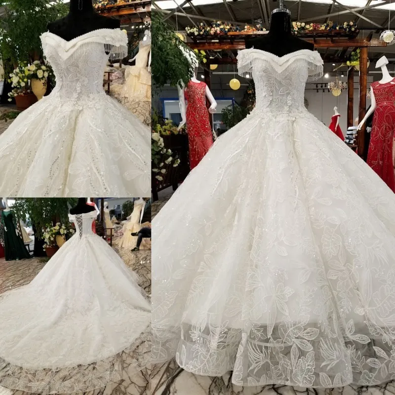 Платье для свадьбы noiva princesa кружевное с бусинами без рукавов открытой спиной