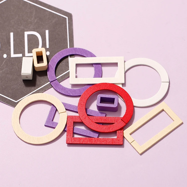 10 шт. деревянные квадратные и круглые серьги подвески|Ювелирная фурнитура