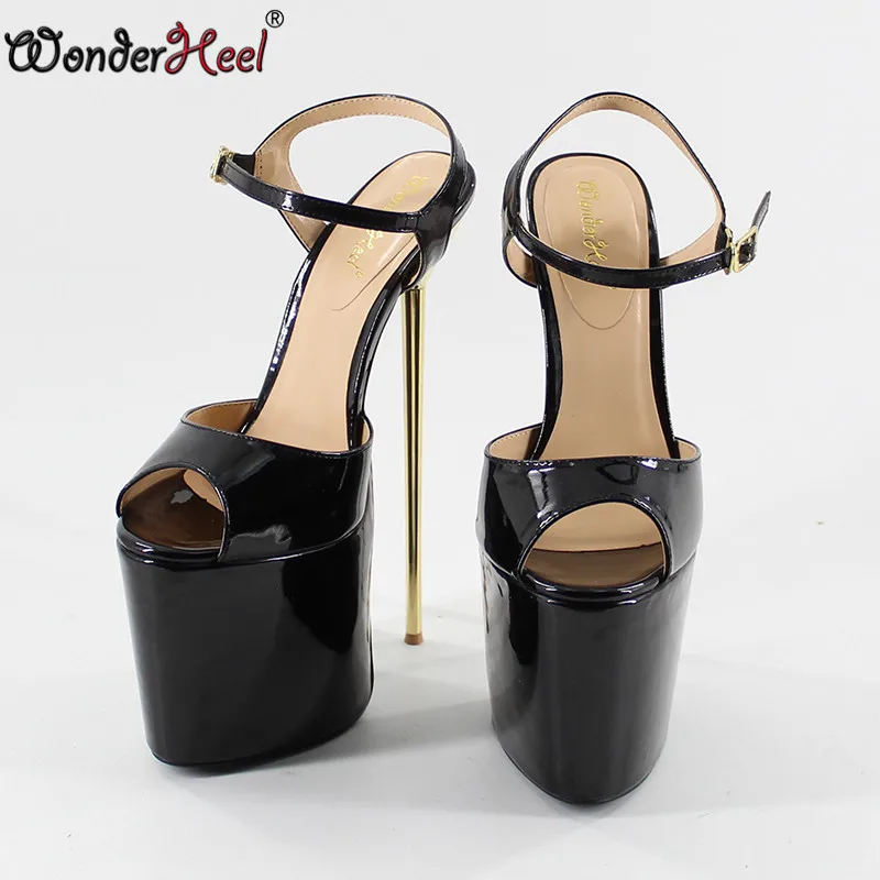 Wonderheel/туфли лодочки на ультратонком металлическом каблуке 8 6 дюйма женская обувь