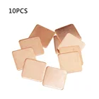 10 шт.лот 15x15x0,1 мм 0,3 мм 0,5 мм 1,5 мм ПК Компьютерная видеокарта охлаждение Медный процессор VGA BGA Радиатор кулер