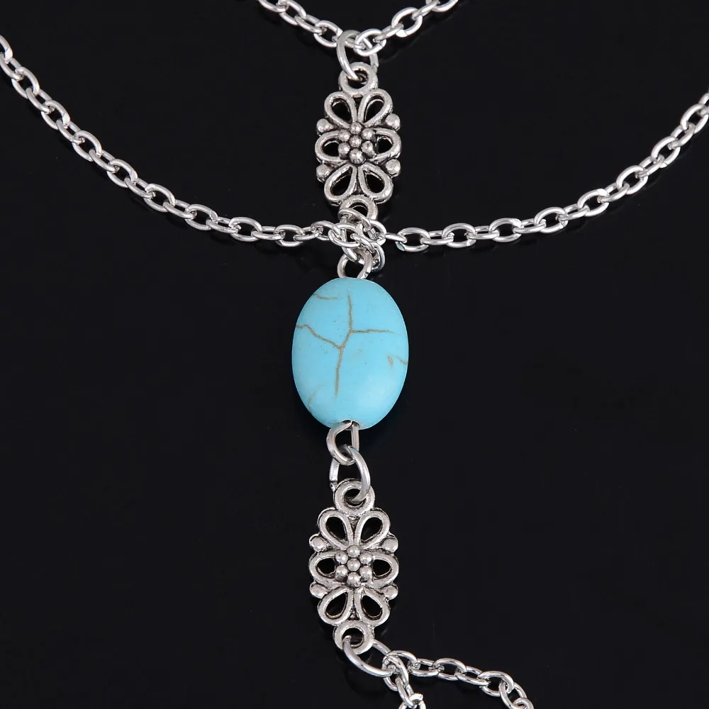 Натуральный камень знаменитостей мульти цепь кисточкой браслет ведомая цепочка