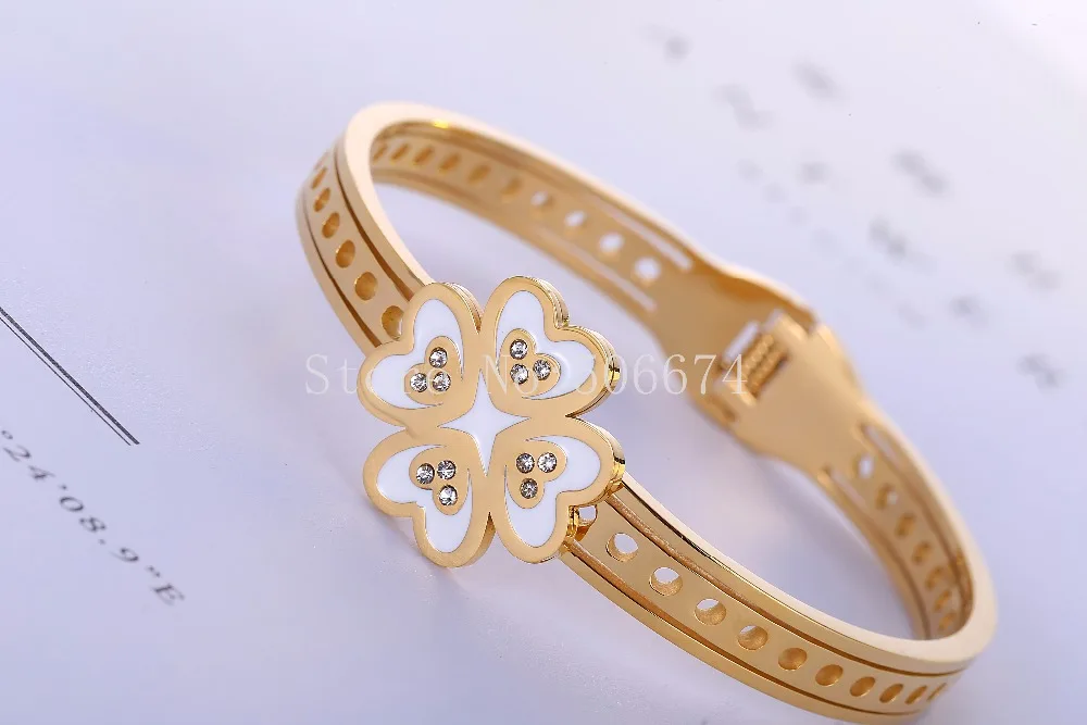 Женский Браслет манжета из нержавеющей стали 316L с фианитами|carter bracelet|carter brand