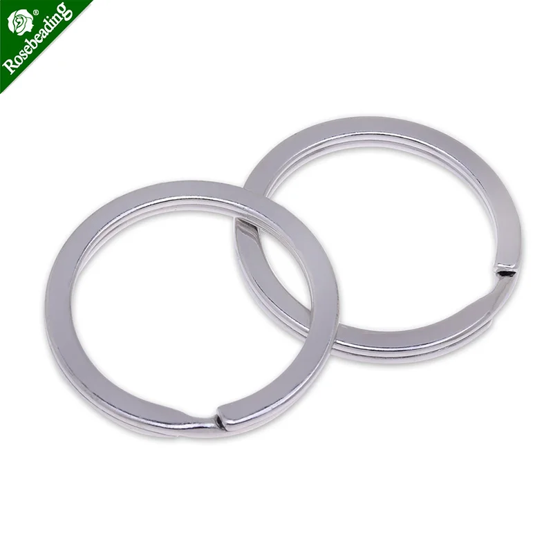 50 шт. металлические круглые кольца для ключей