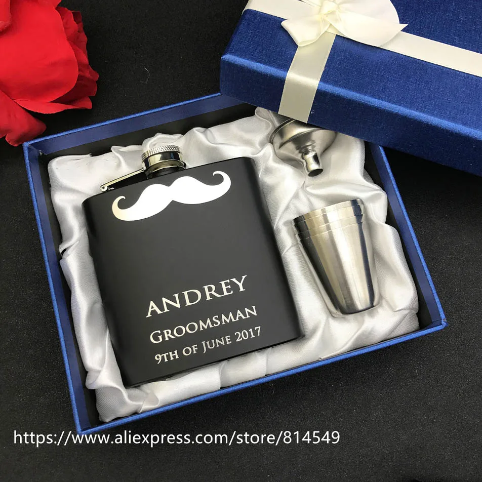 Персонализированный свадебный подарок для пастухов подарки из 6 унций черной