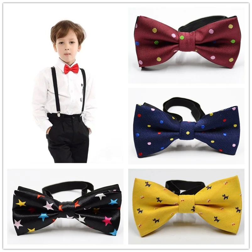 School Boys Kids Children Bow Wedding Plaid Dot Tie Necktie Satin Bowtie For Party Adjustable Te Knot | Аксессуары для одежды