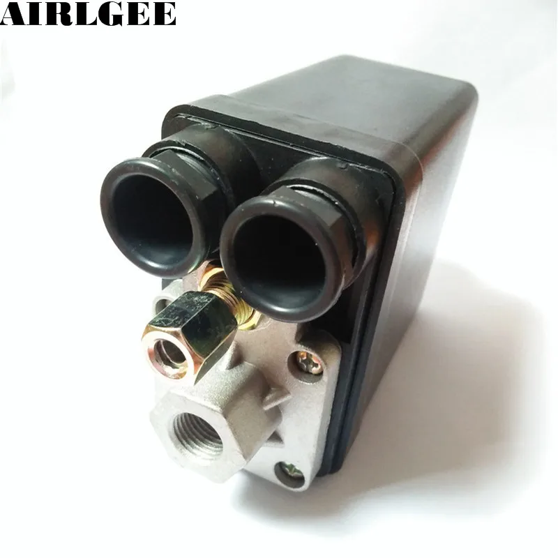 AC240V 20A 175PSI 12 мм гнездовая нить 1 порт 2NC переключатель давления для воздушного компрессора