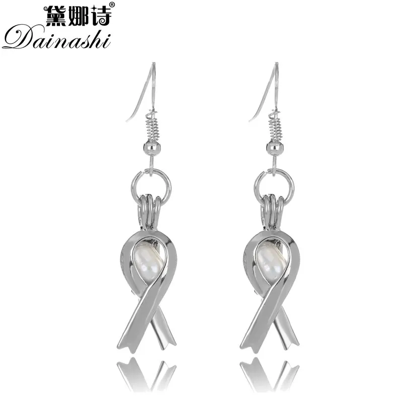 Dainashi мода Шелковый шарф медальон Серьги клетке серьги набор Oyster жемчуг любовь