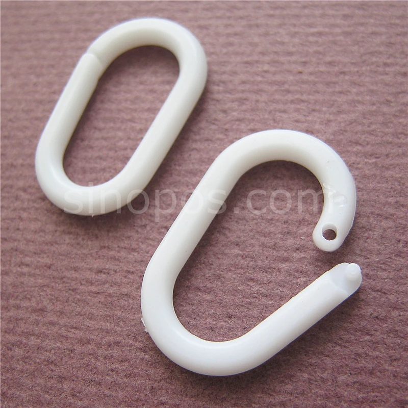 Пластиковое овальное кольцо 22 мм для переплета карточек и книг коллекционное