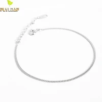 flyleaf simple chain bracelets bangles real 925 sterling silver bracelets for women high quality fashion fine jewelry ins