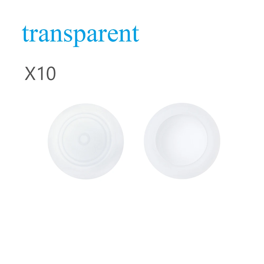 transparent 2 шт. силиконовая гелевая рукоятка пальца колпачки геймпад аналоговый чехол для джойстика чехол для переключателя NAND контроллер NS Joy-Con ThumbStick - Цвет: transparent