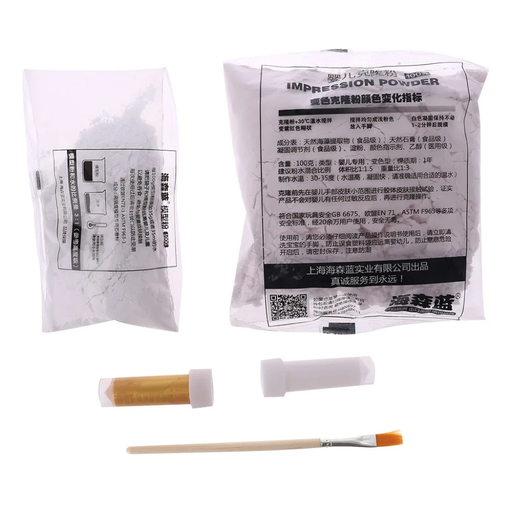 Хит продаж 3D штукатурка ручная печать принт ног для детей взрослых набор литья