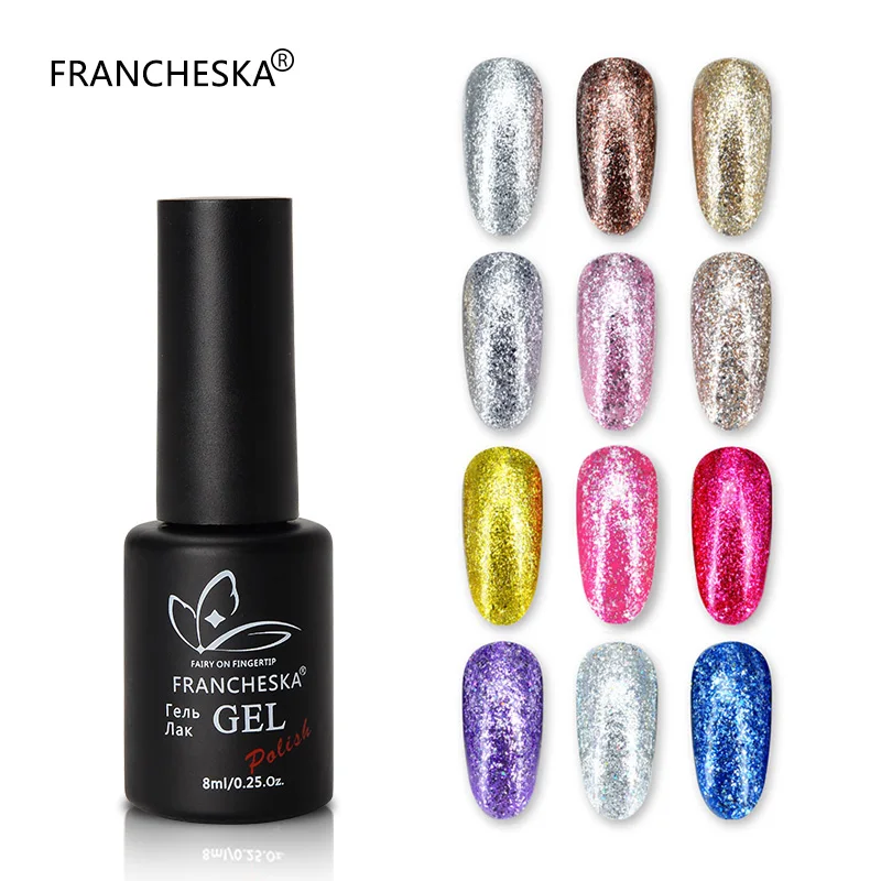 Francheskanails Art oje гель для ногтей polishplatinum Блестящий полуперманентварниковый