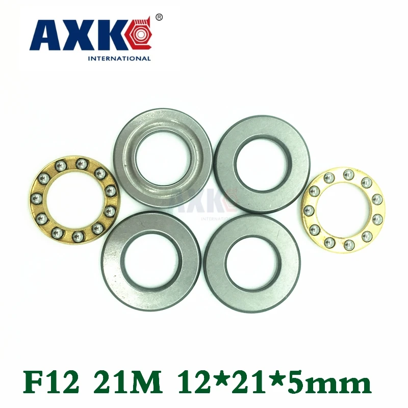 

Free Shipping 10 Pcs F12-21m High Quality Thrust Ball Bearing 12x21x5mm Plane Thrust Ball Bearings For 12mm Shaft 12*21*5mm