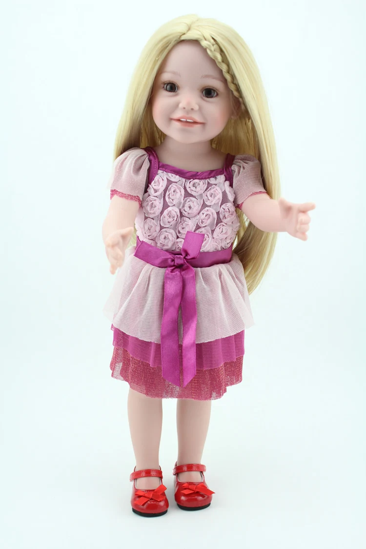 Виниловый 18 дюймов Adora Play Doll Boneca Juguetes с многослойным платьем одежда для детей