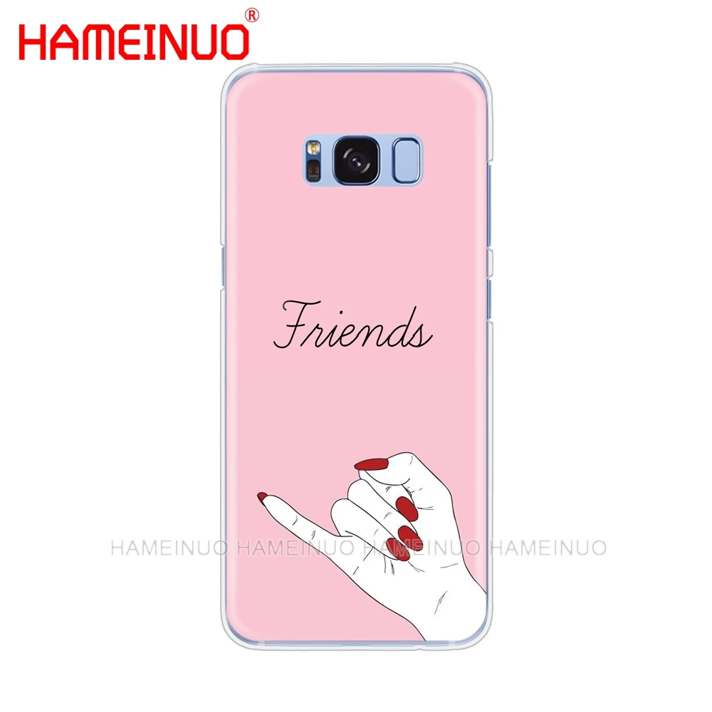 HAMEINUO чехол для сотового телефона с надписью Love on the finger Samsung Galaxy S9 S7 edge PLUS S8 S6 S5 S4 S3