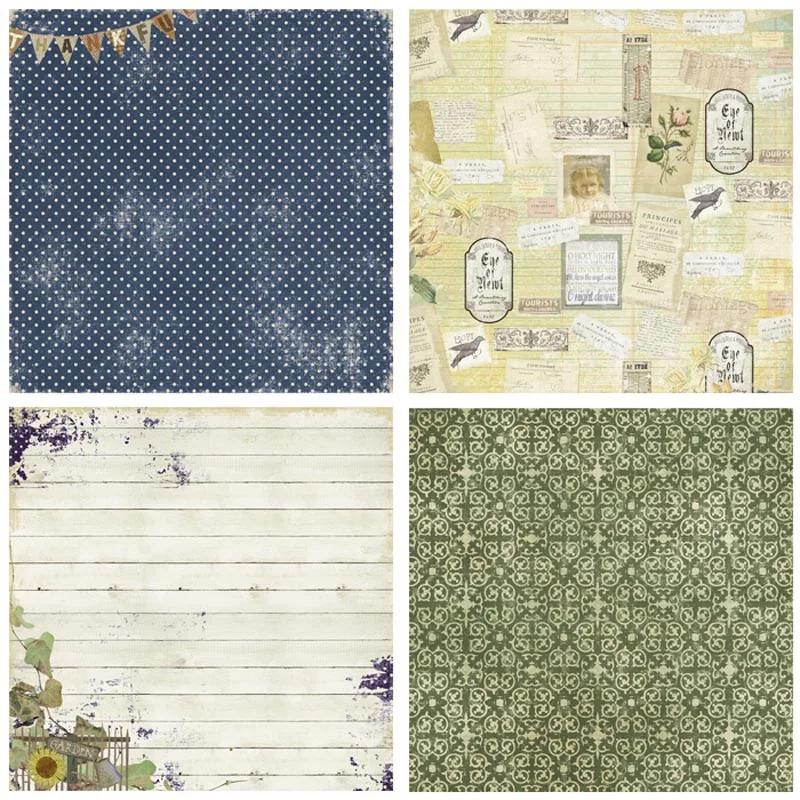 

KLJUYP 24 Sheets Celebrate Scrapbooking Pads Paper Origami Art Background Paper Card Making DIY Scrapbook Paper Craft