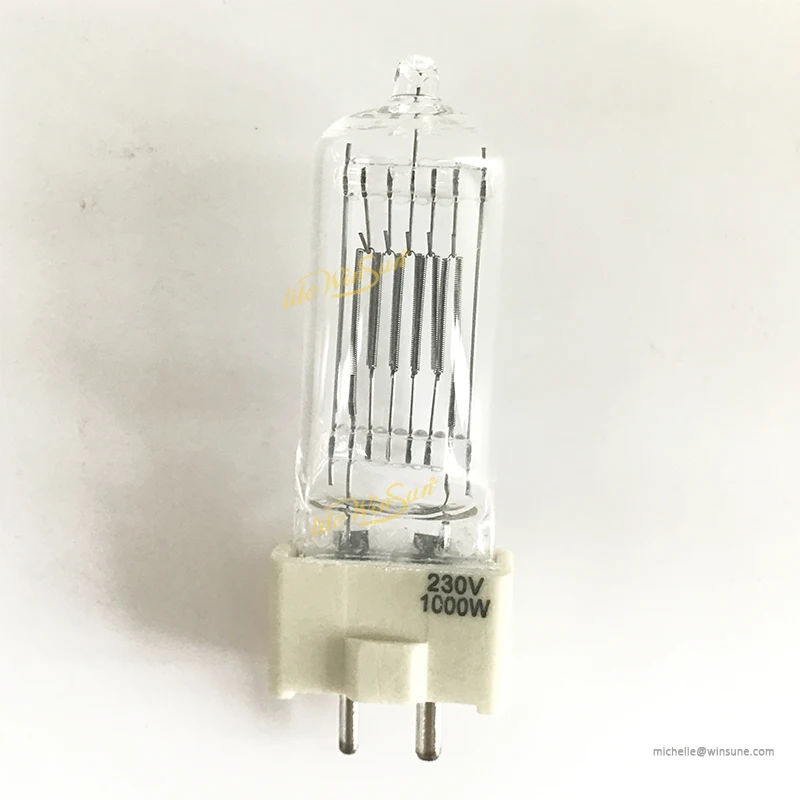 Litewinsune 300 Вт 500 Вт 650 Вт 1000 Вт GY9.5 3200K 230 в 120 в ТВ студийное освещение галогенная лампа
