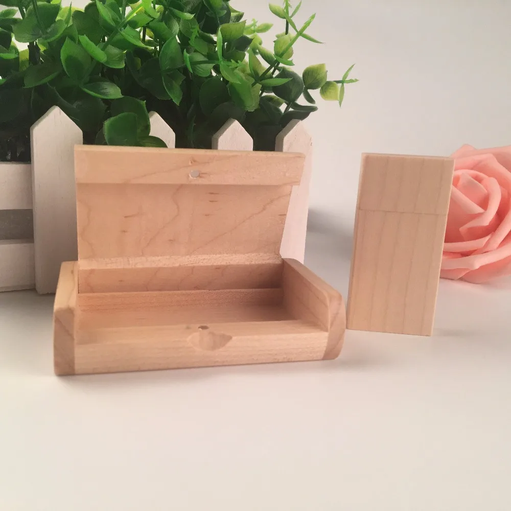 3 0 деревянный usb с коробкой Пользовательский логотип флэш-карта памяти