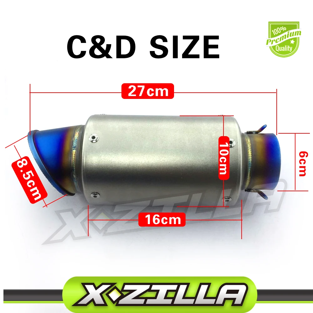 60 мм 51 выхлопная труба CBR600 CBR100 MT07 Z800 дндзя er6n z1000 TTR YBR YZF RSZ модифицированный
