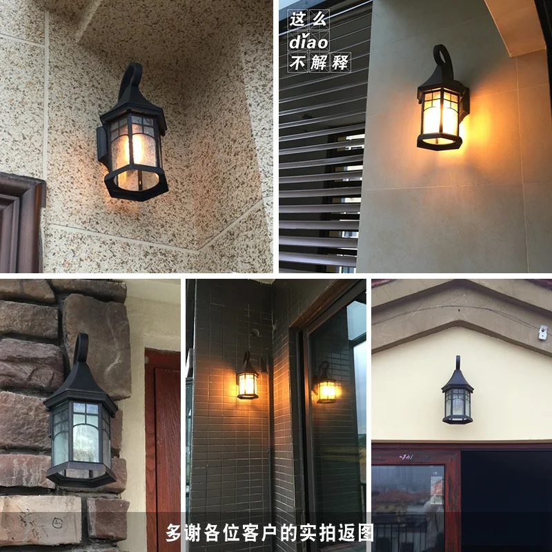 

American balcony stairs lamp Outdoor Light waterproof outdoor lighting lamp retro style courtyard wall creative FG230