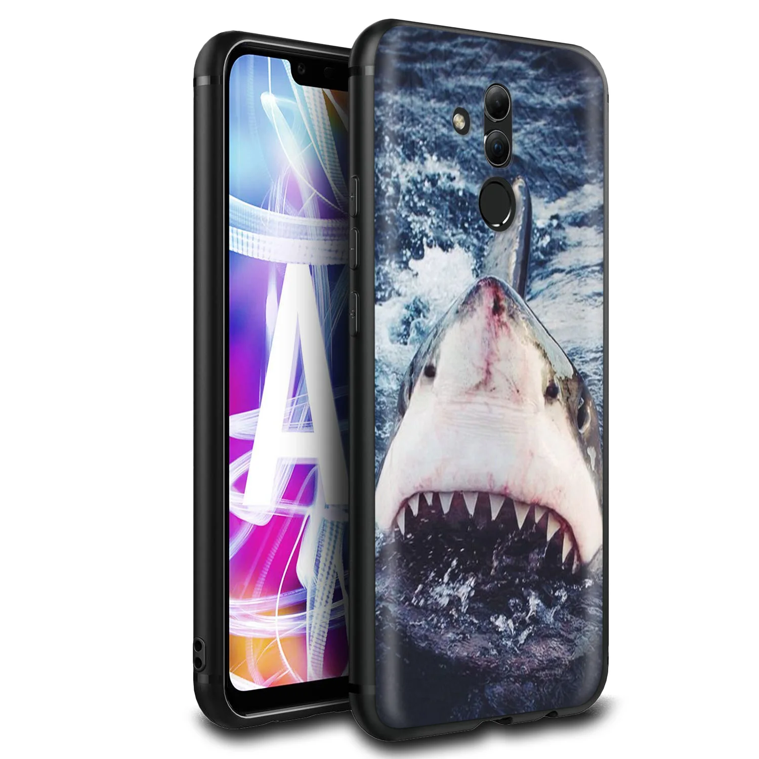 Чехол Lavaza с изображением большой белой акулы для Huawei P30 P20 P10 P9 P8 Mate 20 10 Pro Lite P Smart 2017 |