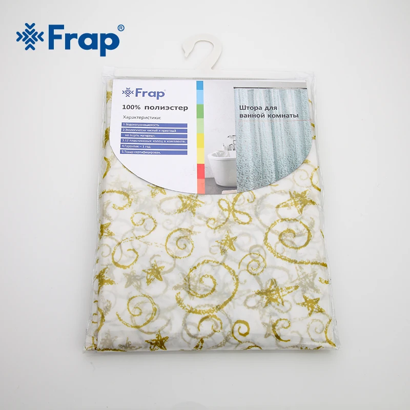 Frap новая мультяшная 180*180 см 180*200 PE водонепроницаемая занавеска для душа