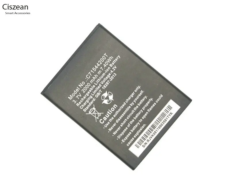 Ciszean 10 шт./лот C71544200T 2000 мАч умная фотобатарея для BLU Studio G D790L D790U D790 + код