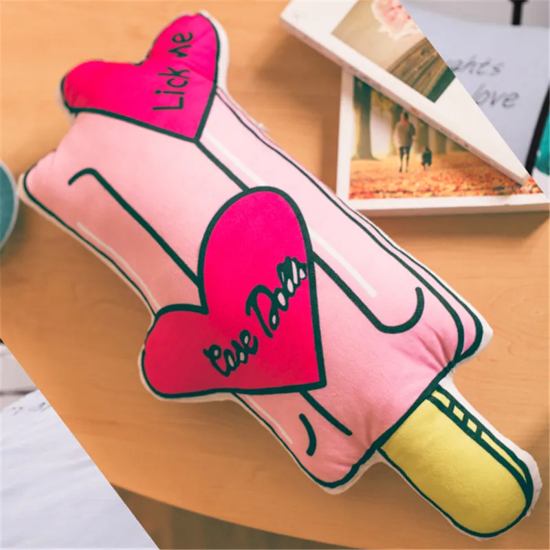 1 шт., 40 см, Kawaii Cola, сумка для попкорна, молока, духов, чайник, фруктовое мороженое, плюшевые куклы, мягкая игрушка с героями мультфильмов, детский подарок для девочек - Цвет: popsicle