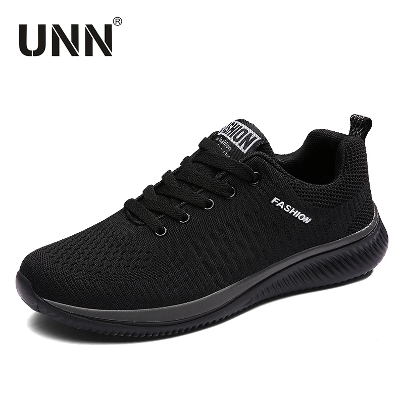 UNN 2019 Hot Knit Running Shoes Black Men Sport SMART CHIP Mens Sneakers Breathable Mesh Man Red | Обувь