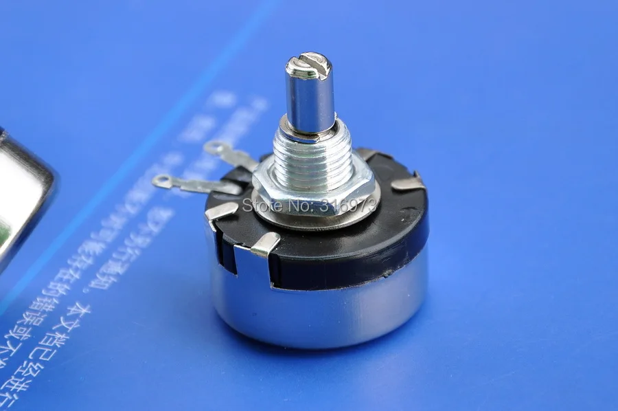 

(50 pcs/lot) 1K OHM 1W Wirewound Rotary Potentiometer, WX110(010) Pots, 1 Watt