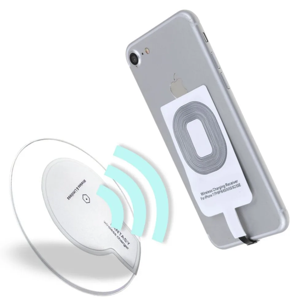 Sanheshun Тип c USB-C/Android Smart QI Беспроводной Зарядное устройство приемник для iPhone5 6 7