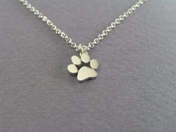 Oly2u Новые ожерелья Цепочки и tassut кошка собака отпечаток лапы животного Jewelry Для