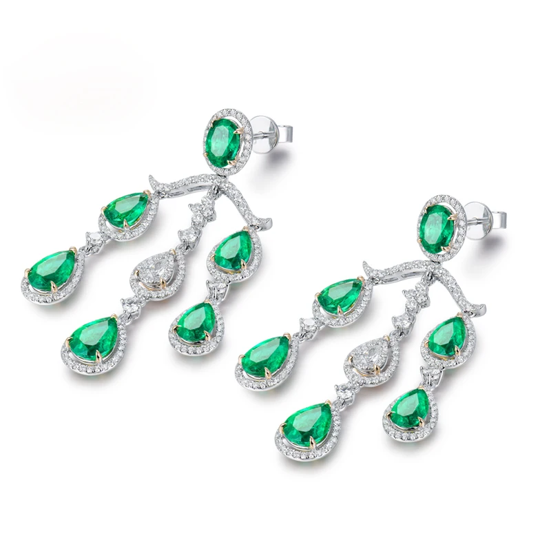 LOVERJEWELRY роскошные свадебные Dandle серьги 2019 Твердые серебряные ювелирные изделия с