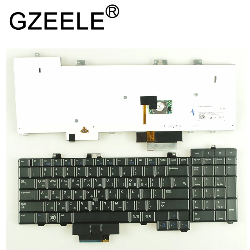 QH GZEELE KR Корейская Клавиатура для ноутбука с подсветкой DELL PRECISION M6400 M6500 |