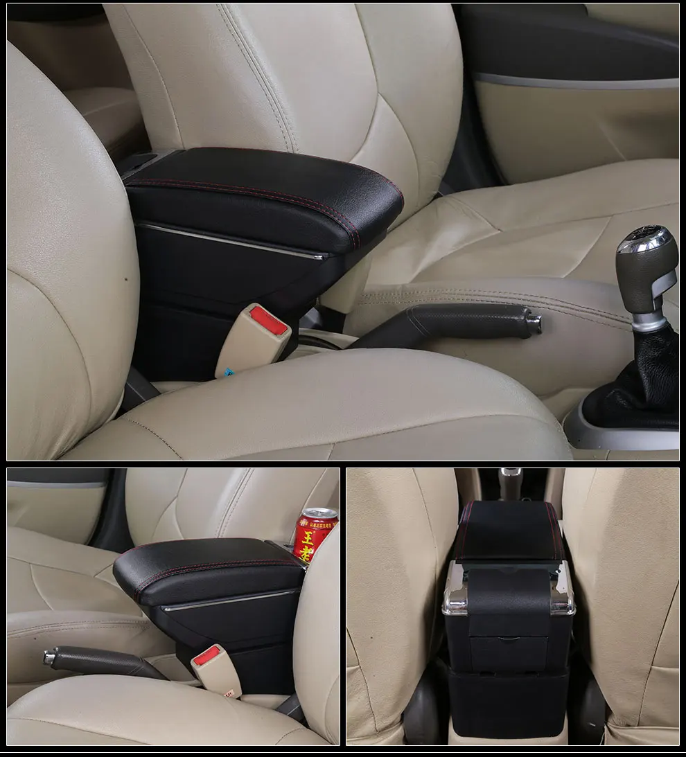Подлокотник коробка для Honda Fit Jazz 2002-2007 центральный магазин содержимое коробка для хранения с подстаканником пепельница зарядка через usb аксессуары