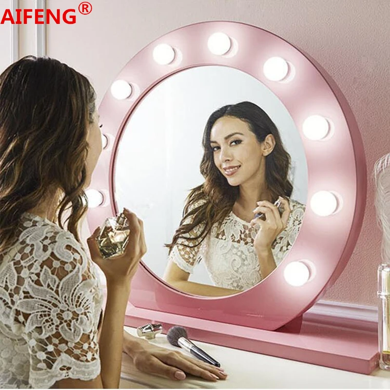 

AIFENG 10W Makeup Mirror Vanity LED Light Bulbs Kit for Dressing Table with Dimmer Power Supply Plug in,NO Mirror,AC 100-240V