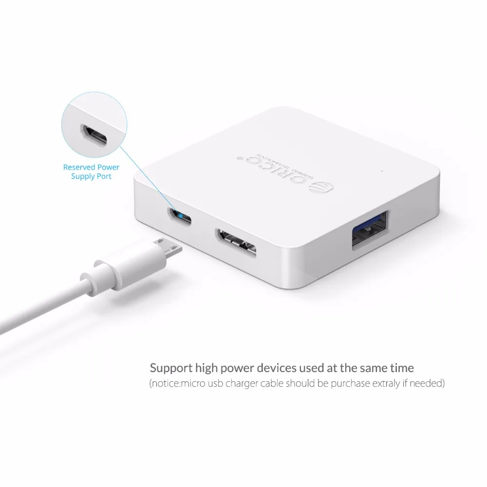 Usb хаб ORICO TA4U с 4 портами USB 3 0 может использоваться в качестве зарядного устройства