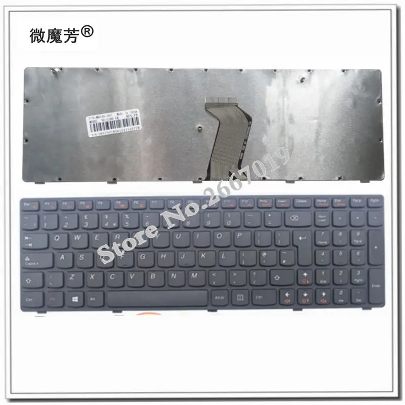 

UK Laptop keyboard for LENOVO G580 Z580A G585 Z585 G590 Z580 keyboard