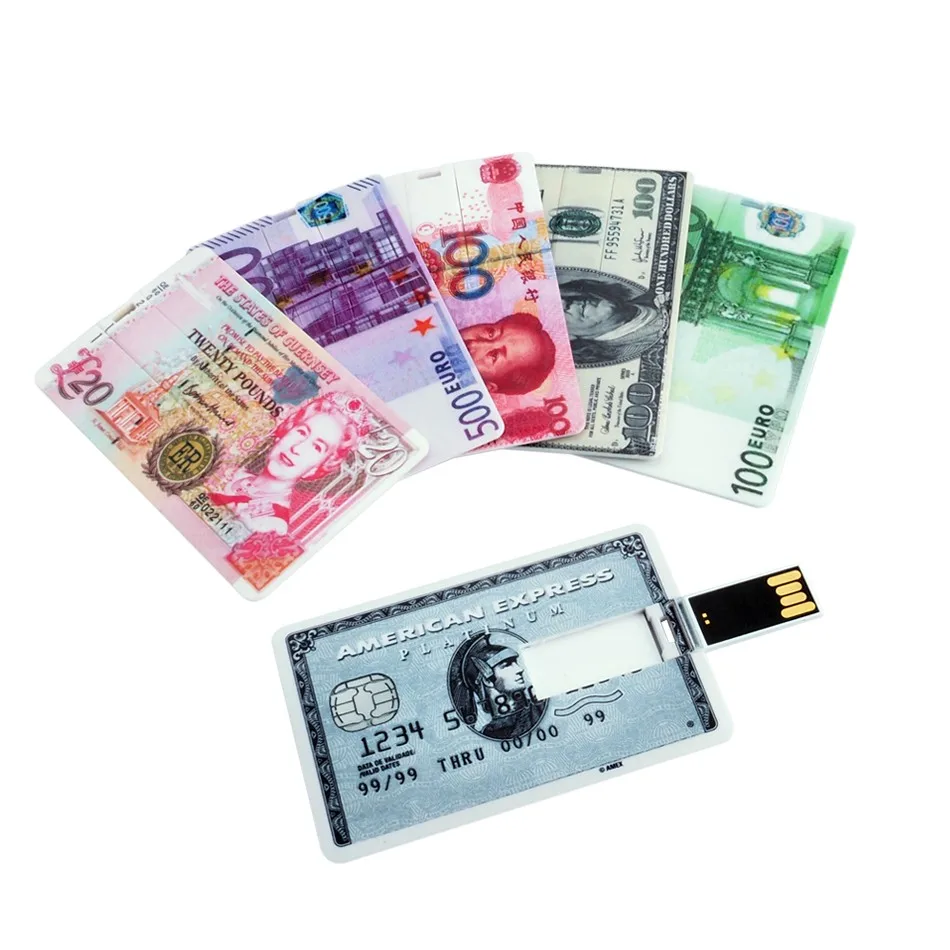 Горячая Распродажа Индивидуальные кредитные карты usb флеш-накопитель 4 ГБ 8 ГБ 16 ГБ 32 ГБ 64 ГБ флеш-накопитель USB флешка usb 2,0 флешка, подарок