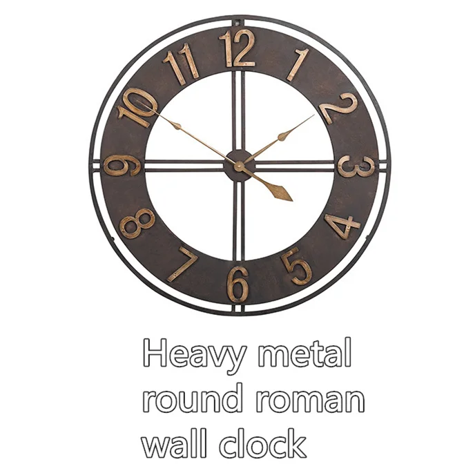 1 шт. Настенная Декорация Кованое железо винтажные настенные часы новое