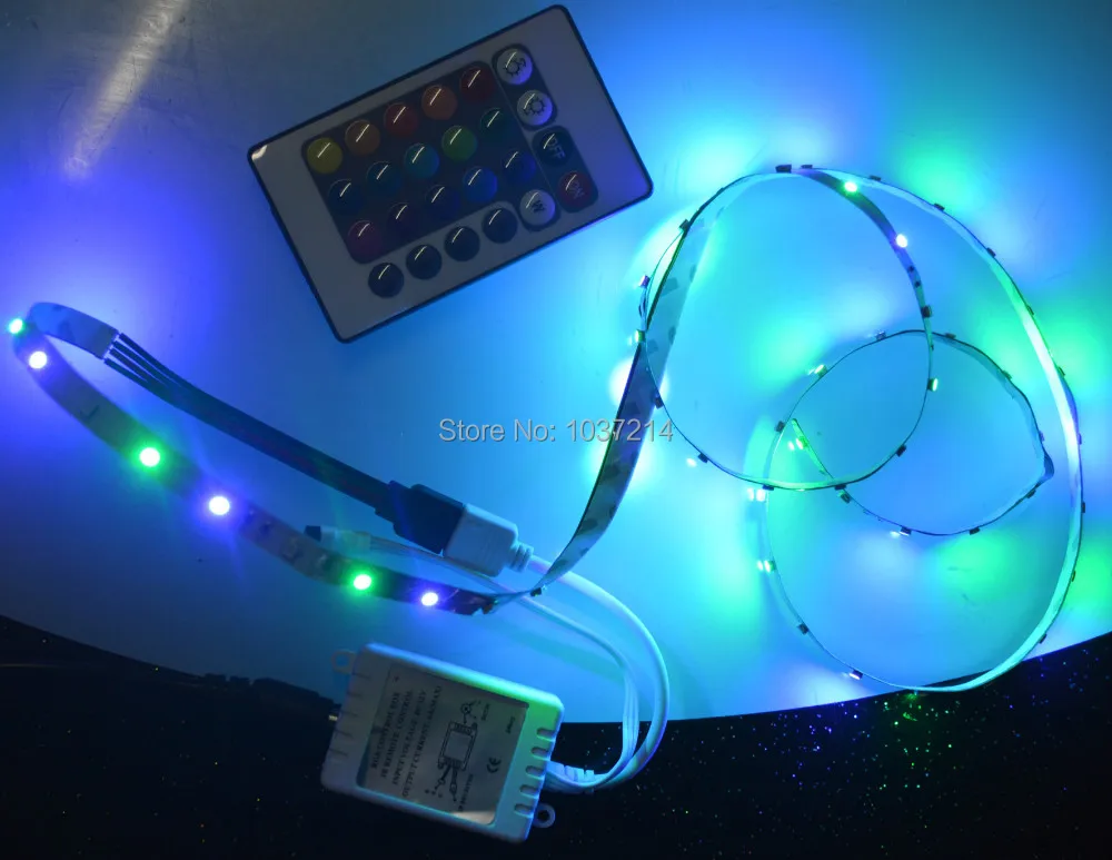 Бесплатная доставка не водонепроницаемая светодиодная лента 3528 RGB 1 м гибкая