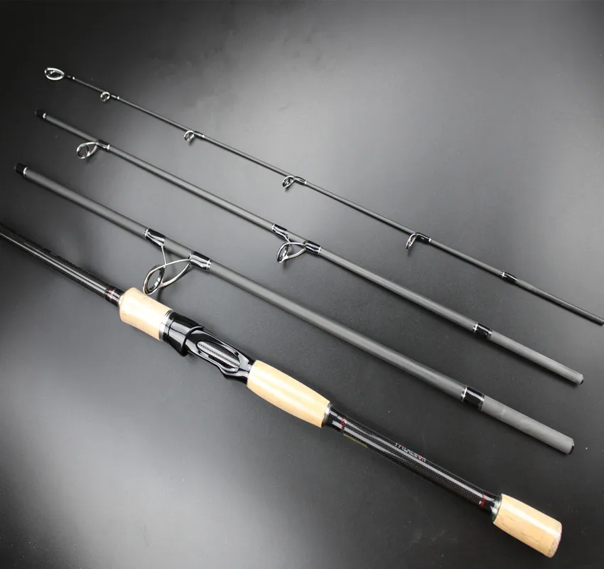 2 наконечника 4 секции полосатая рыболовная удочка для окуня высокоуглеродистая