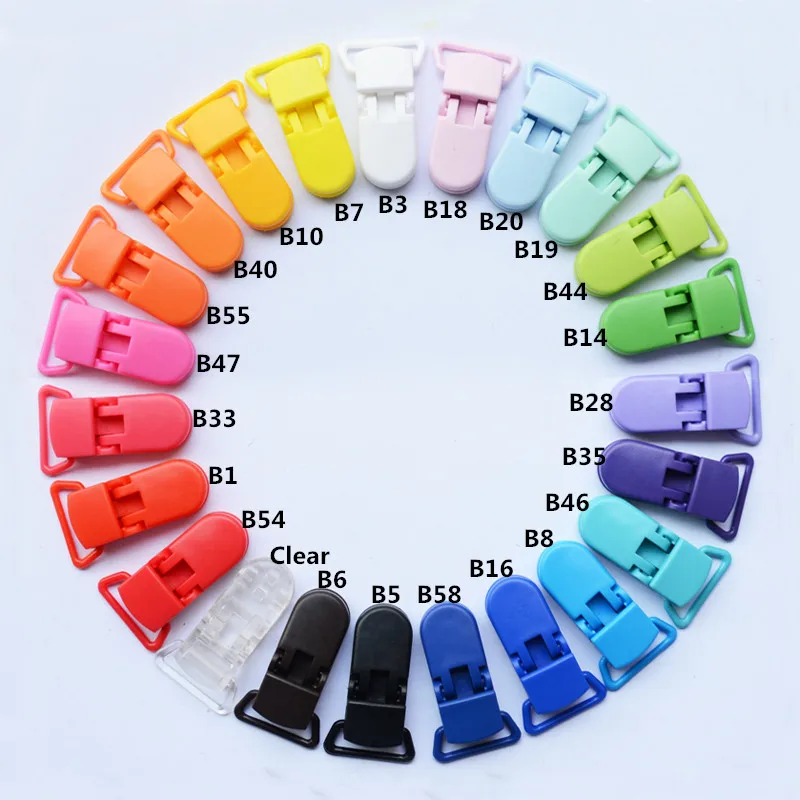 Пластиковые клипсы держатели для пустышки KAM 560 дюйма карамельные цвета подтяжек