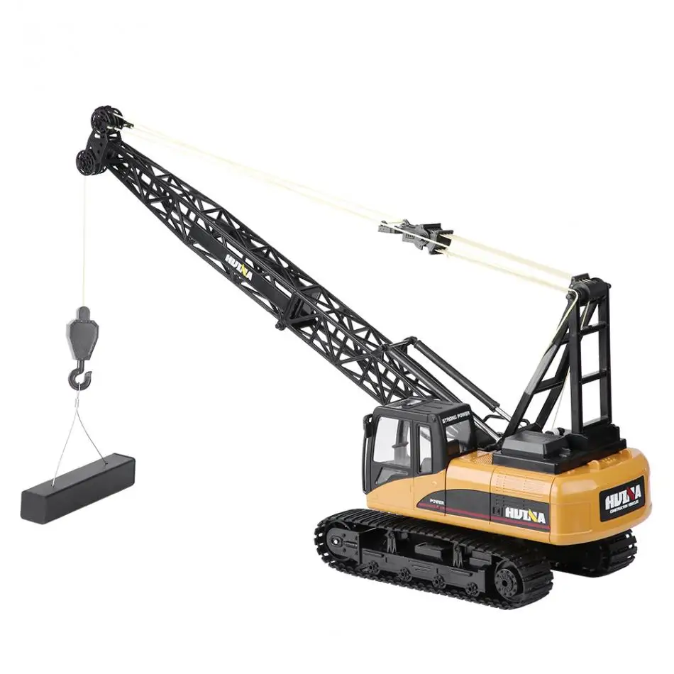 HUINA 1572 RC Грузовики Игрушки 2,4 GHz 1/14 15CH Радиоуправляемый кран инженерный грузовик металлический пульт дистанционного управления модель кран автомобиль игрушки для мальчика подарок